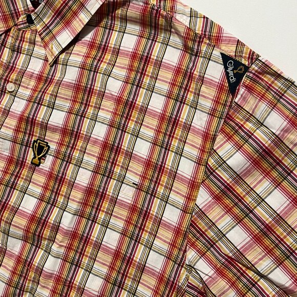 Gilyard MFG Shirt Long Sleeve Casual Plaid Button Down Red Men's size XXL 2XL - Picture 8 of 8
